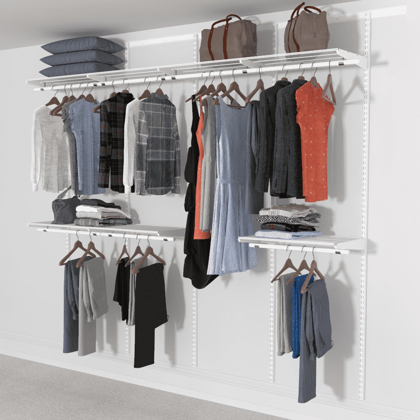 Open Wardrobe System 246cm (W) - Storage Maker