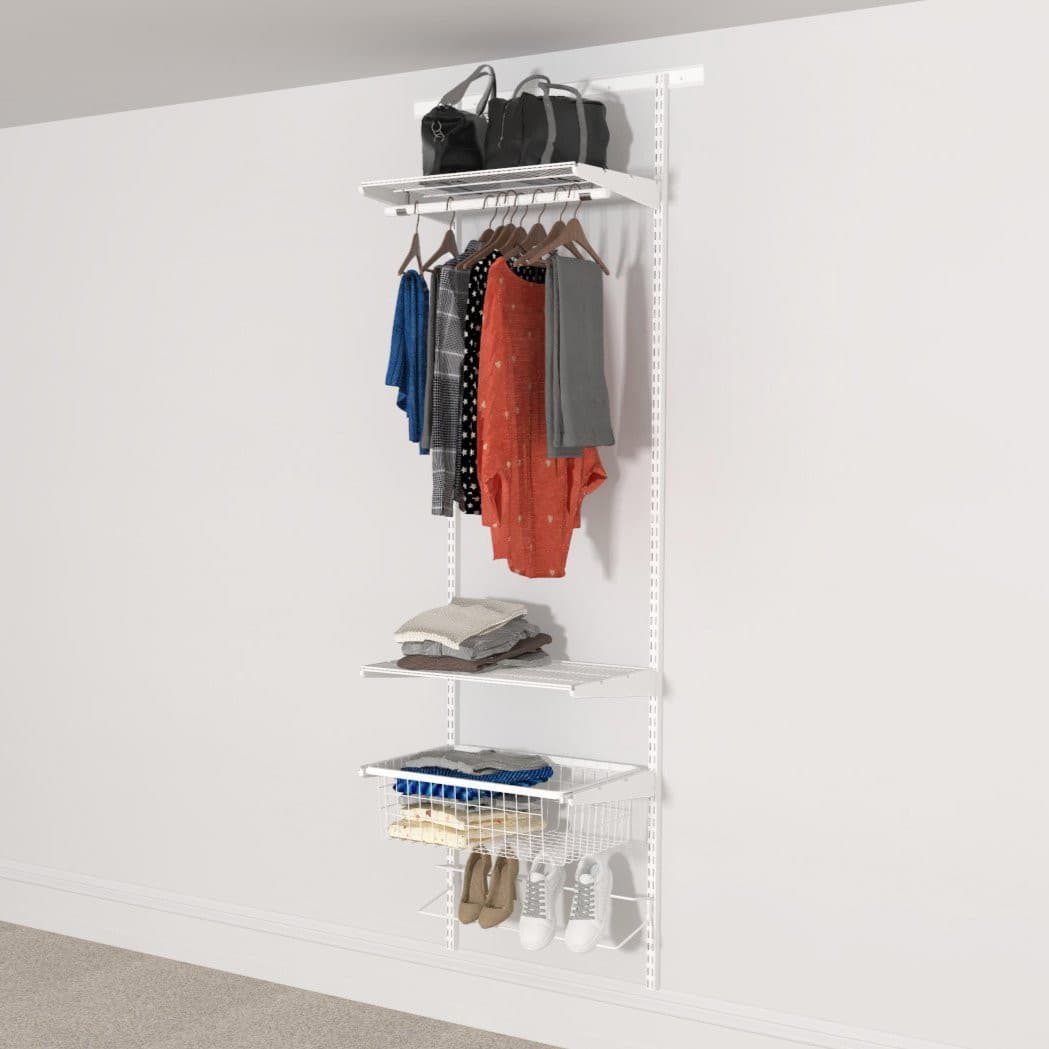 Open Wardrobe System with Shoe Storage 63cm (W) Static Shoe Shelf - Storage Maker