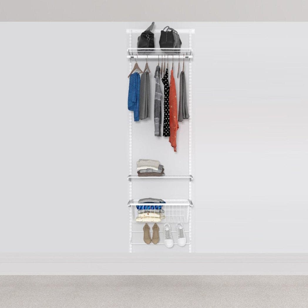 Open Wardrobe System with Shoe Storage 63cm (W) Static Shoe Shelf - Storage Maker