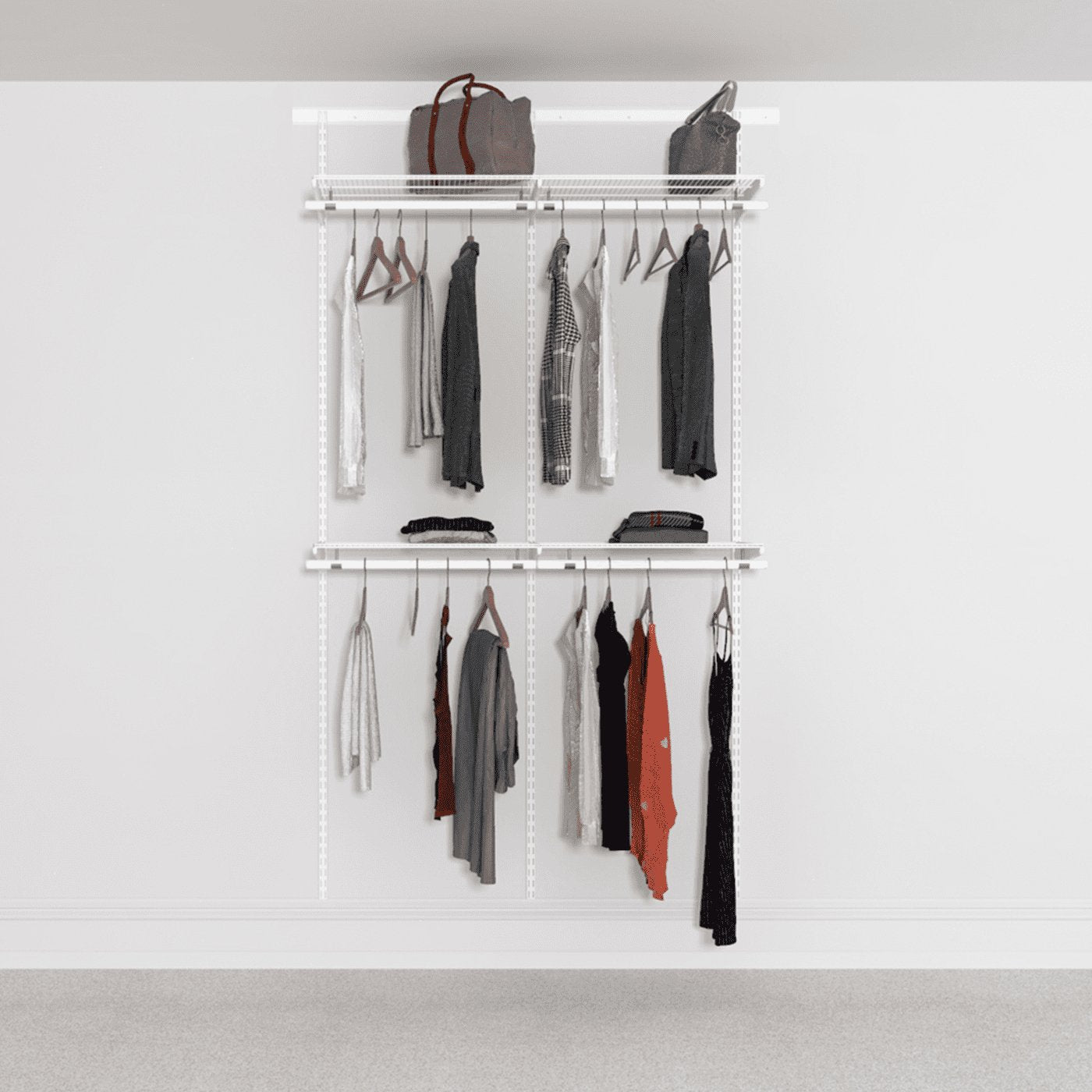 Open Wardrobe System with Shoe Storage 124cm (W) - Storage Maker