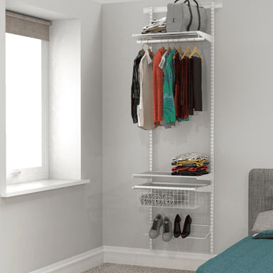 Open Wardrobe System with Shoe Storage 63cm (W) Static Shoe Shelf - Storage Maker