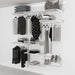 Open Wardrobe System with Shoe Storage and Extra Shelves 185cm (W) Static Shoe Shelf - Storage Maker