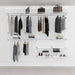 Open Wardrobe System with Shoe Storage & Baskets 246cm (W) Pull Out Shoe Rack - Storage Maker