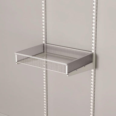 Ventilated Basket Shelf Including Dividers Classic White - Storage Maker